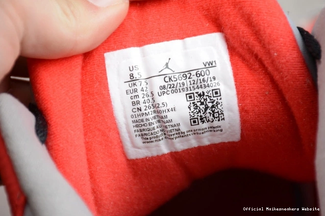 Official Maikesneakers CK5692-600 Jordan Cement Air Red 3 0817